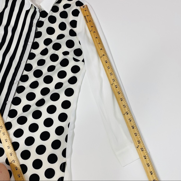 P• Luca Milano Sz M Button Down Shirt Blouse - Picture 7 of 9